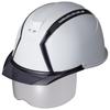 Рабочая каска Sumibe Techno Plastics MXCS-B N-COOL с защитным щитком и вентиляционными отверстиями, цвет: Снежно-белый/Дымчатый