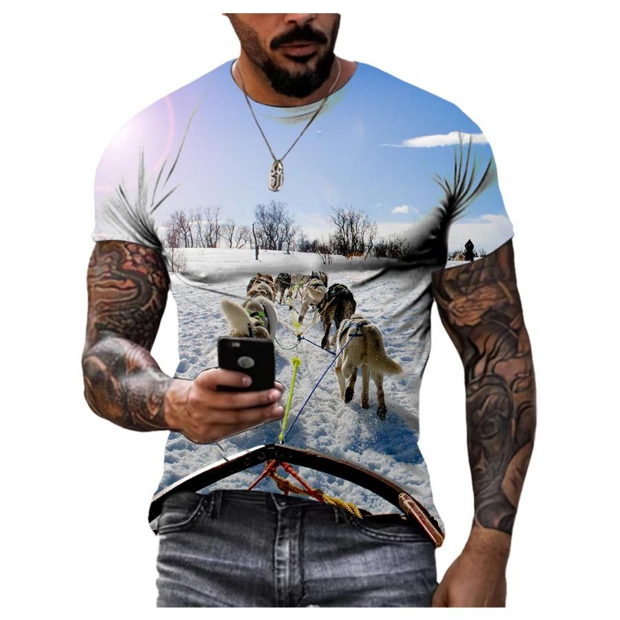 3D Casual Dog Print T Shirt Men Women Summer Animal Tee Man O Neck Short Sleeve Loose Tops Breathable Couples T Shirts