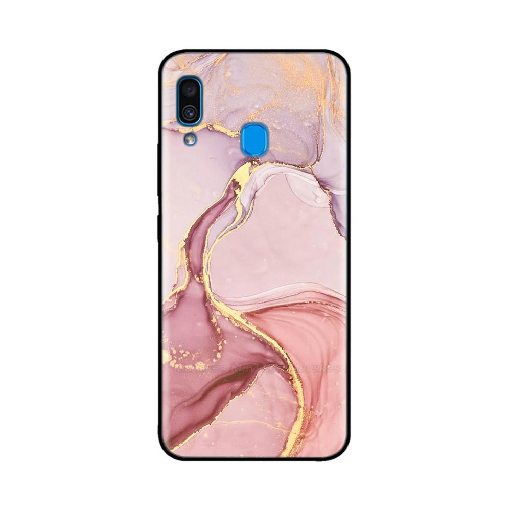 Чехол для телефона Samsung A40 Милый Мраморный Цветочный Силиконовый Чехол для Samsung Galaxy A40 A 40 GalaxyA40 A405 SM-A405F A405F Funda