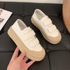 Новые женские кроссовки на низком каблуке 2024 года, модная простая женская обувь для отдыха на открытом воздухе и удобная повседневная спортивная обувь для женщин