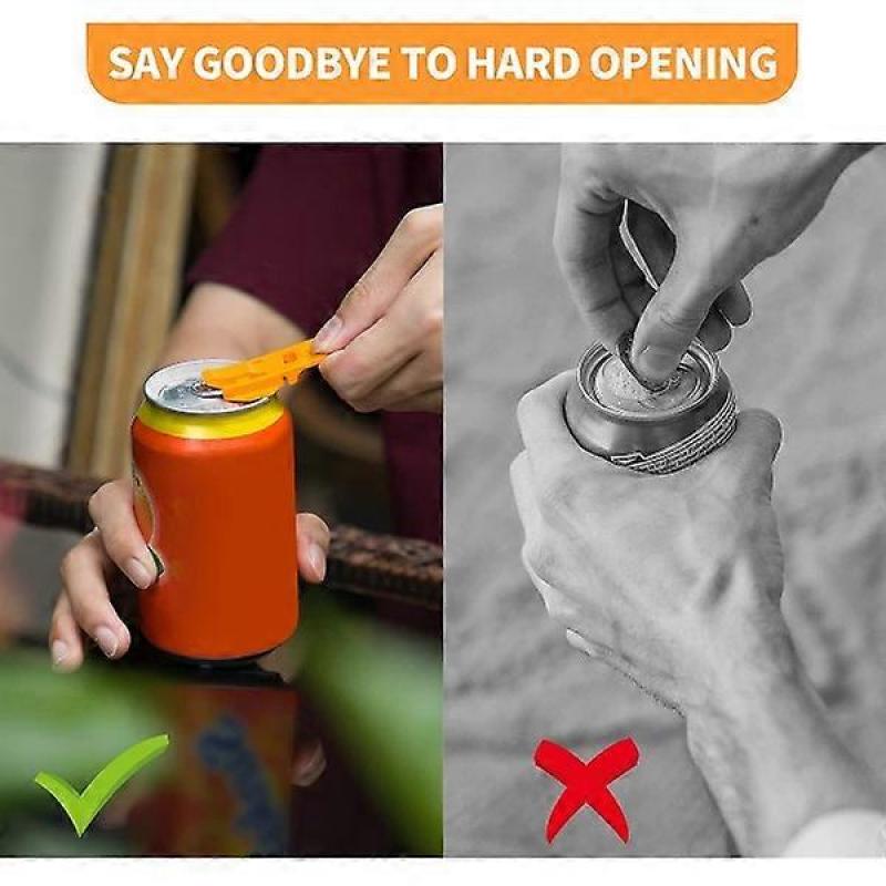 Manual simple can opener, 6 colorful soft drink openers for beer cans