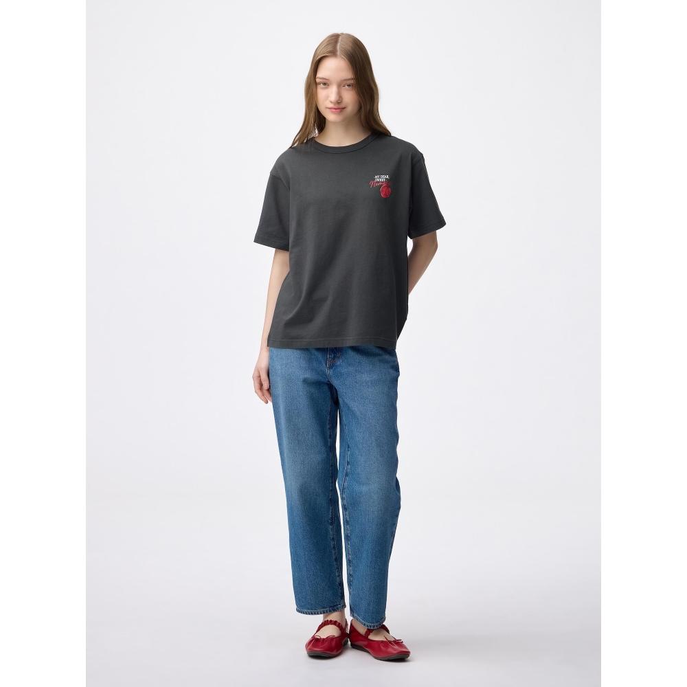 GU by Uniqlo Графическая футболка Детектив Конан