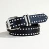 Панк Стиль Клепки Пряжка-Штырь PU Ремень Унисекс Высококлассный Хип-Хоп Металлический Ремень