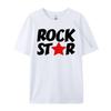 Уличная футболка Rock Star Высококачественная мужская футболка Футболки Графические футболки 100% хлопок Новогодние топы и футболки Свободный крой