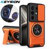 KEYSION Магнитный чехол для телефона TECNO Camon 50 Pro 50 Ultra 5G Защита выдвижной камеры Вертикальная подставка Кольцо Ударопрочный чехол