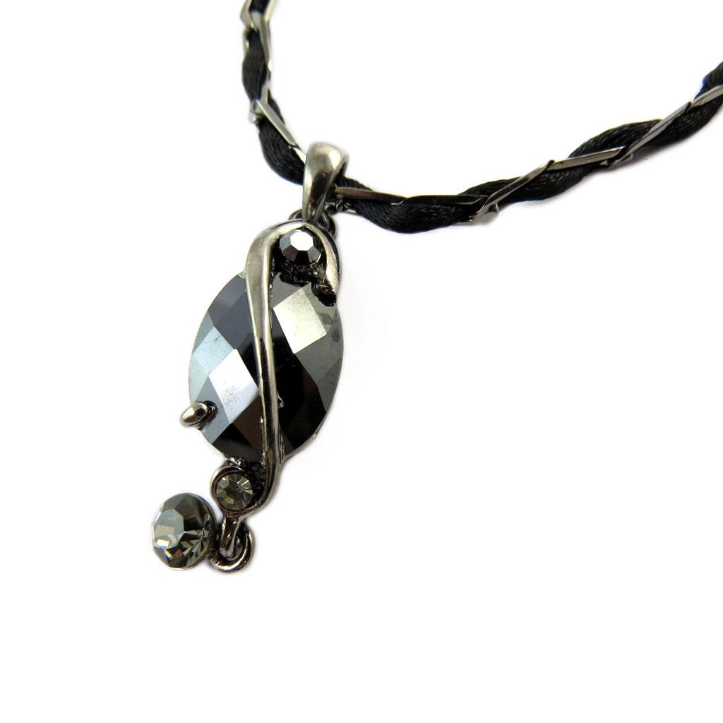 Les Trésors De Lily [E0855] - Designer Necklace 'Courtisanes' Black