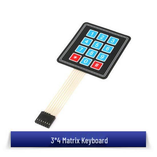 Матричный мембранный переключатель клавиатуры: 1/3/4/5 Клавиш для Расширения Микроконтроллера