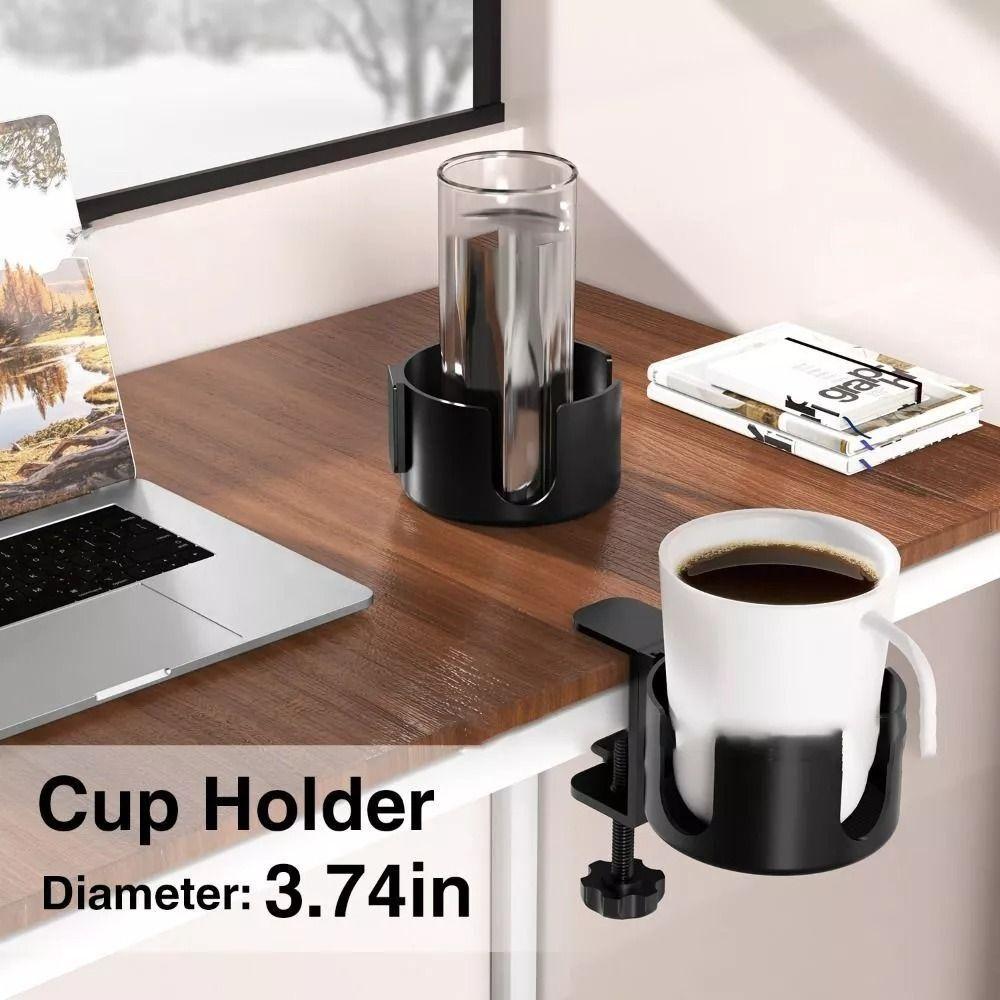 Adjustable Large Cup Mug Holder Removable Desk Drink Bottle Holder Desk Cup Holder Clamp
