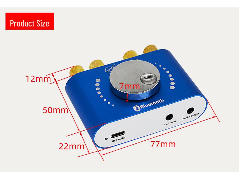 Усилитель стереосигнала Bluetooth 10 Вт/20 Вт для систем 12 В/24 В - модель XY-KA15H