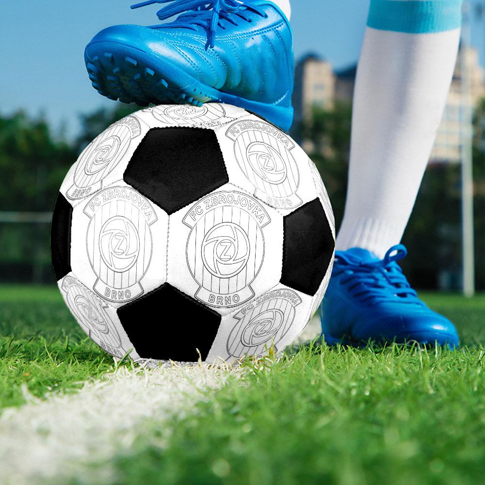 1PC Brno logo size 5 soccer ball PrahaIndoor Soccer Ball Colorful All Ages Machine Stitched PVC Competition Ready Durable High-Bounce