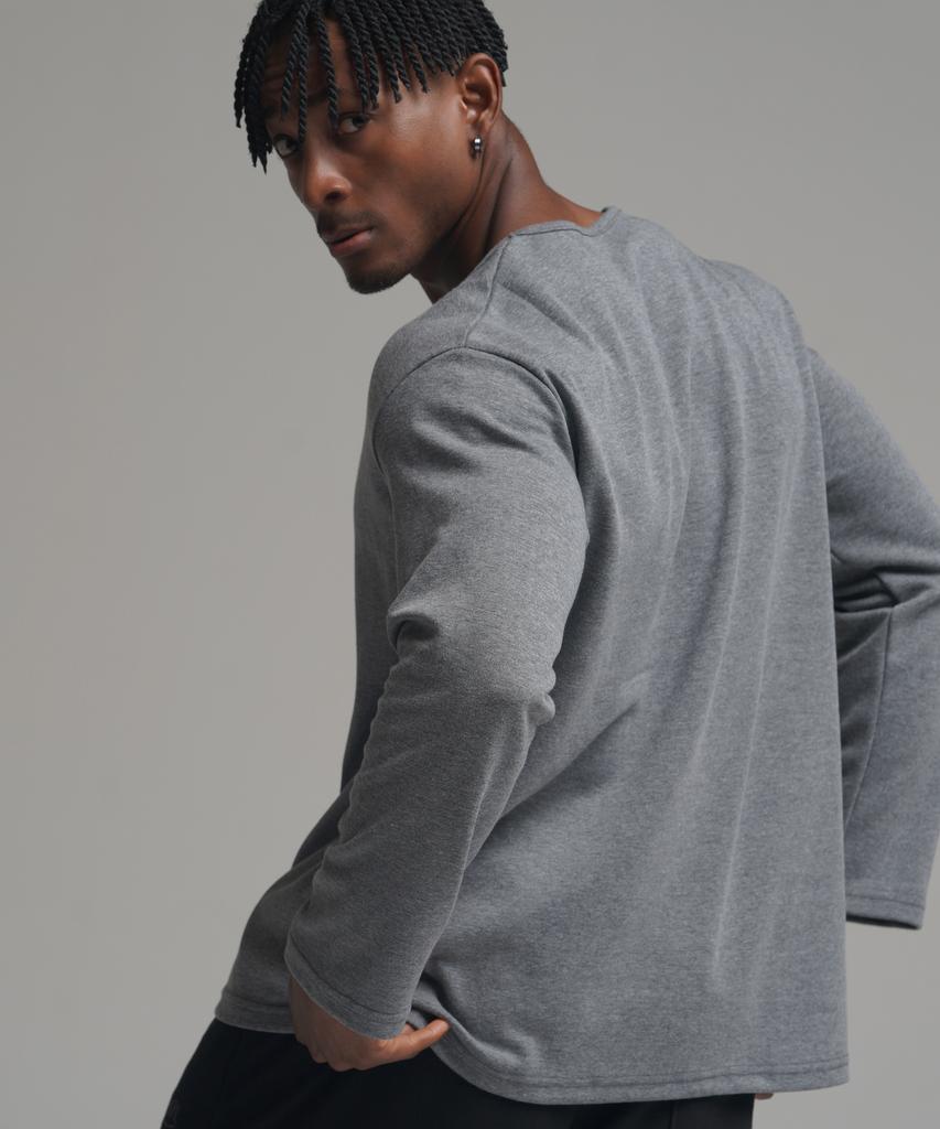 PHERMENON [2Pack] Muscle Fit U-Neck Long Sleeve (3 Colors)