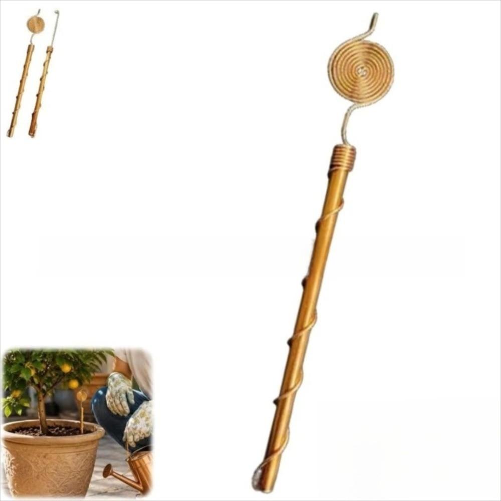 Durable Copper Wire Coil Stakes Spiral Coil Plant Support Stakes Bonsai Fixing Rod Gardening Tool