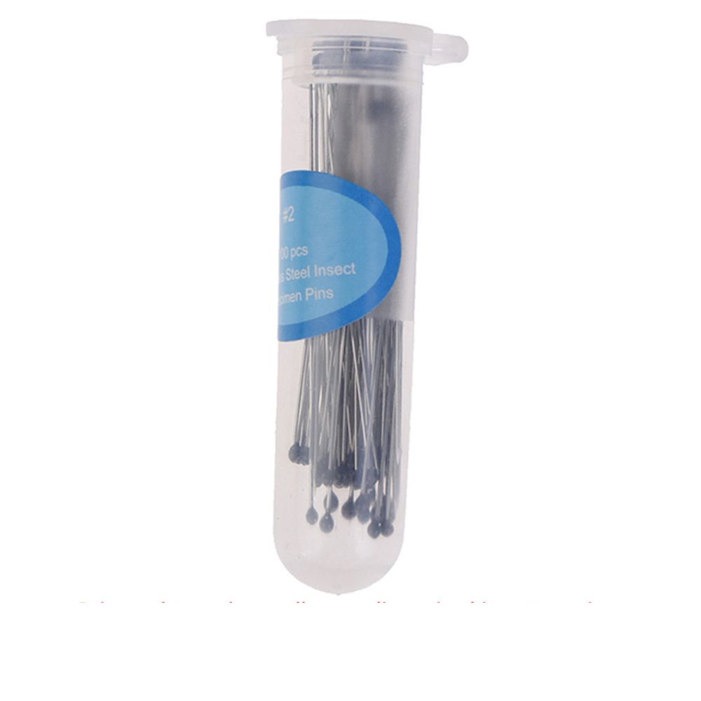 100 шт., лабораторные аксессуары высокой твердости, образовательные булавки для образцов, принадлежности для вскрытия насекомых, игла