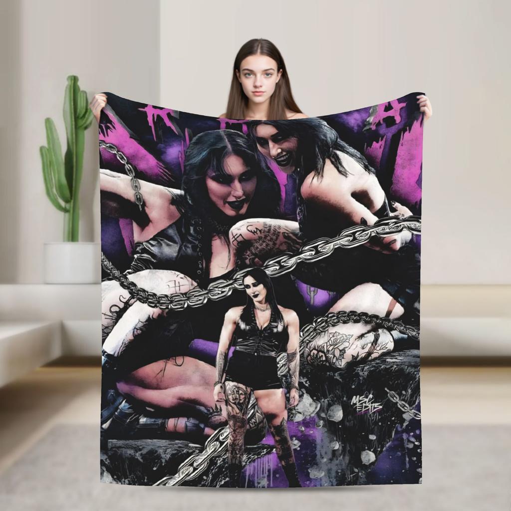 Rhea Ripley  Blanket Quality Warm Soft  Throw Blanket Winter Travel Office Home Decor Pattern Bedspread