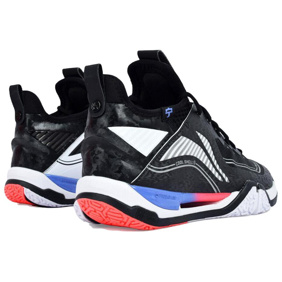 Li Ning Saga Pro 2 Pro Удобные кроссовки для бадминтона средней высоты Унисекс Черные AYAT003-1