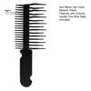 Anti-knotting Wet Hair Comb with Grooved Handle Fine Wide Teeth Anti-static Detangling Comb Men Women Short Long Curly Thin Thick Hair Detangler