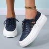 2024 Новая женская обувь Модный тренд Уличная комфортная подошва с увеличенной толщиной Повседневная дышащая спортивная обувь