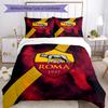 AS Roma1 Football club Printed Pattern Duvet Cover Set – includes 1 duvet cover and 2 matching pillowcases Bedroom decor Christmas gifts