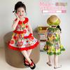 Girl's countryside style flower flower sleeveless dress, lace vest dress, thin and cool summer outfit, baby's sweet and stylish