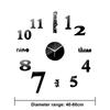 3D Wall Clock Mirror Wall Stickers Creative DIY Wall Clocks Removable Art Decal Sticker