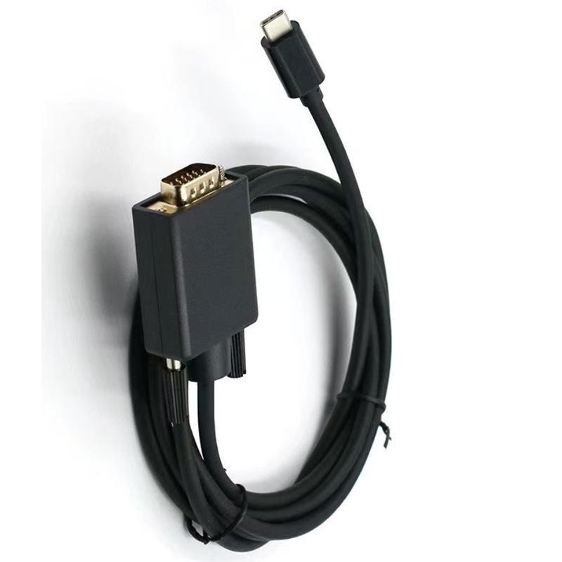 Кабель-адаптер USB 3.1 Type-C на VGA, 1,8 м, для телефона/планшета к проектору/телевизору