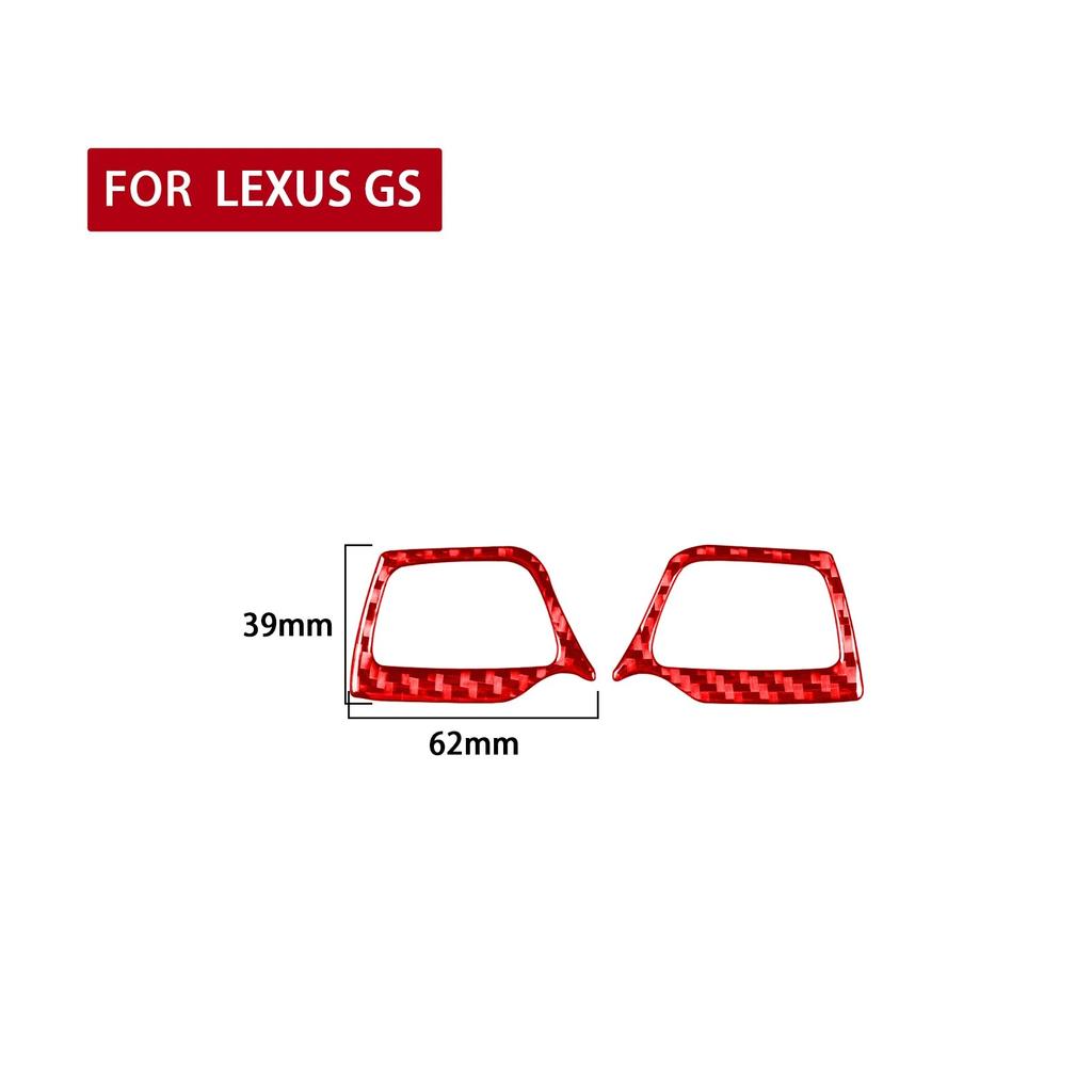 For Lexus GS 2006-2011 Car Steering Wheel Decoration Cover Sticker Decal Trim Auto Accessories Interior Carbon Fiber