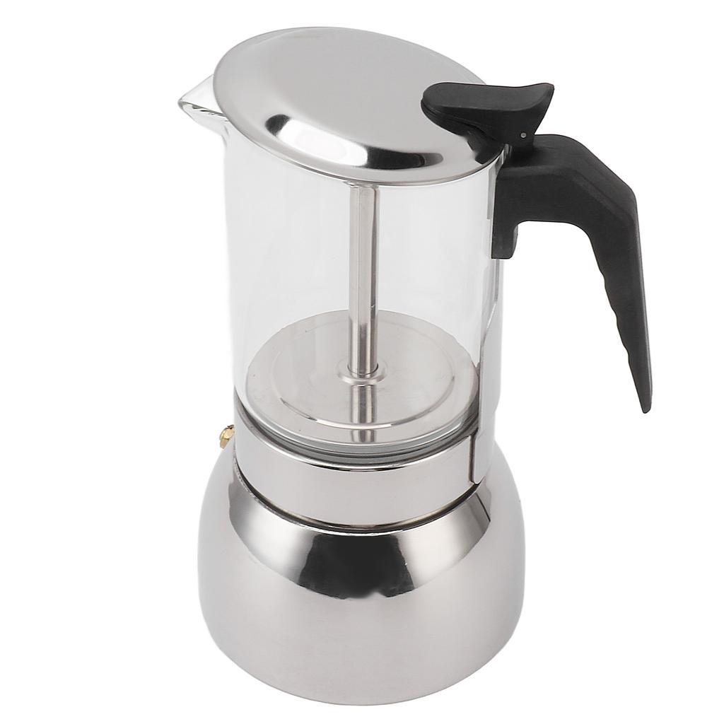 Кофеварка с двойным клапаном из нержавеющей стали, устойчивая к высоким температурам, многофункциональная, портативная для