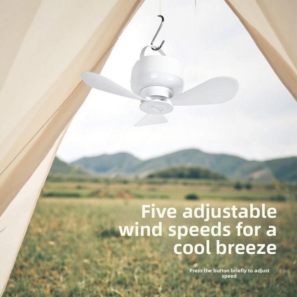 USB Rechargeable Hanging Fan Light LED Light Ceiling Lamp Wireless Ceiling Fan Light  Home Use