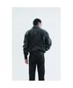 LUNECAVE Leather Raglan Oversized Jumper