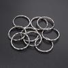 30pcs/lot Rhodium Color Split Rings 25mm Llaveros Clasp Findings for DIY Jewelry Making Accessories