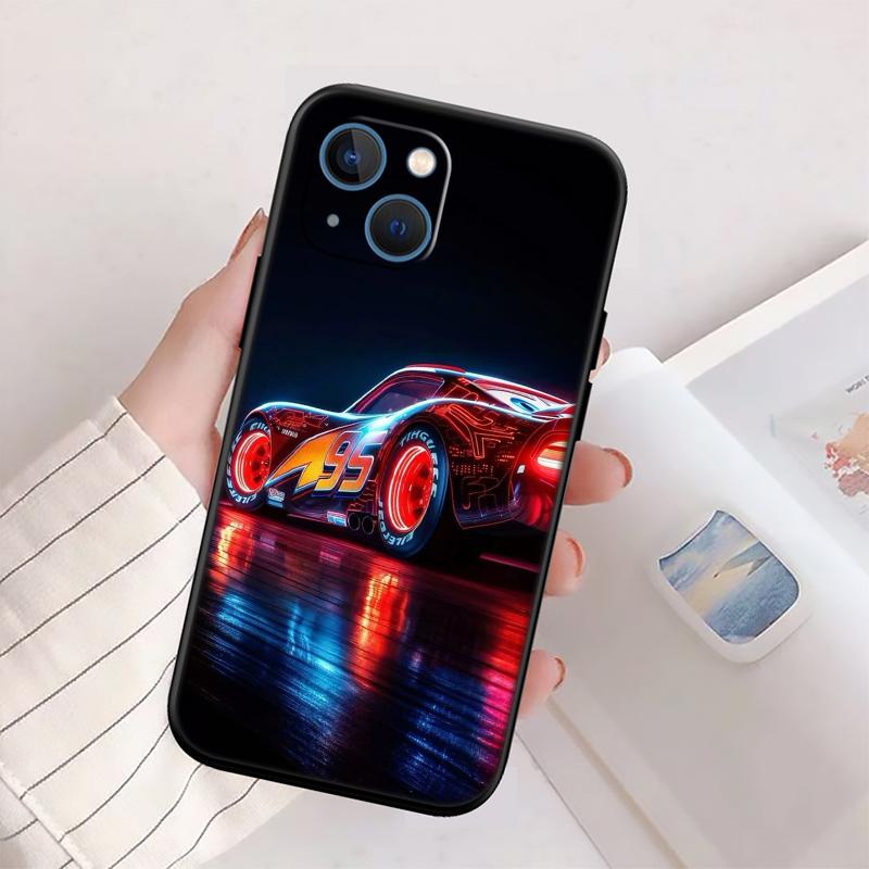 Cars Lightning McQueen New High-End Shell Phone Case for iPhone 16 15 14 13 12 Pro Max Plus Mini
