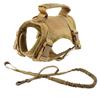 Cat Harness Vest Military Dog Working Training Accessories Tactical Leash with Patch Set for Cats and Small Dogs