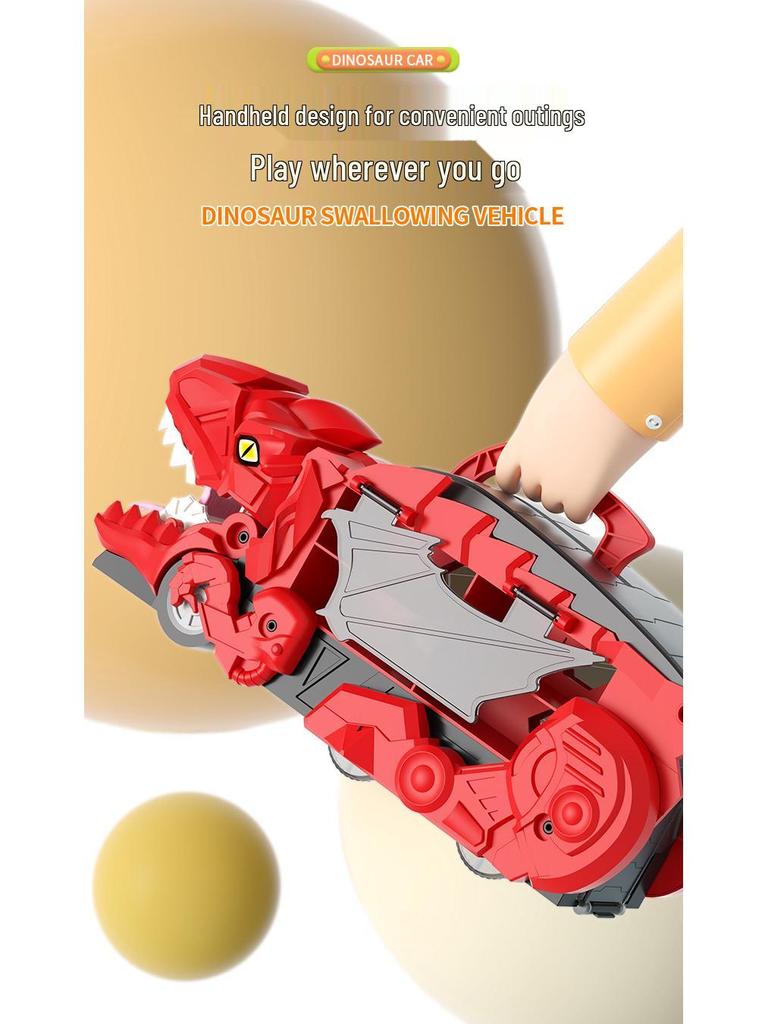 Трансформирующийся Тираннозавр Рекс Трек и Хранилище для Машинок