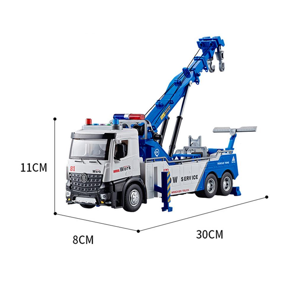 1/18 сплава металла эвакуатор инженерный грузовик прицеп дорожно-спасательная служба игрушки подарок