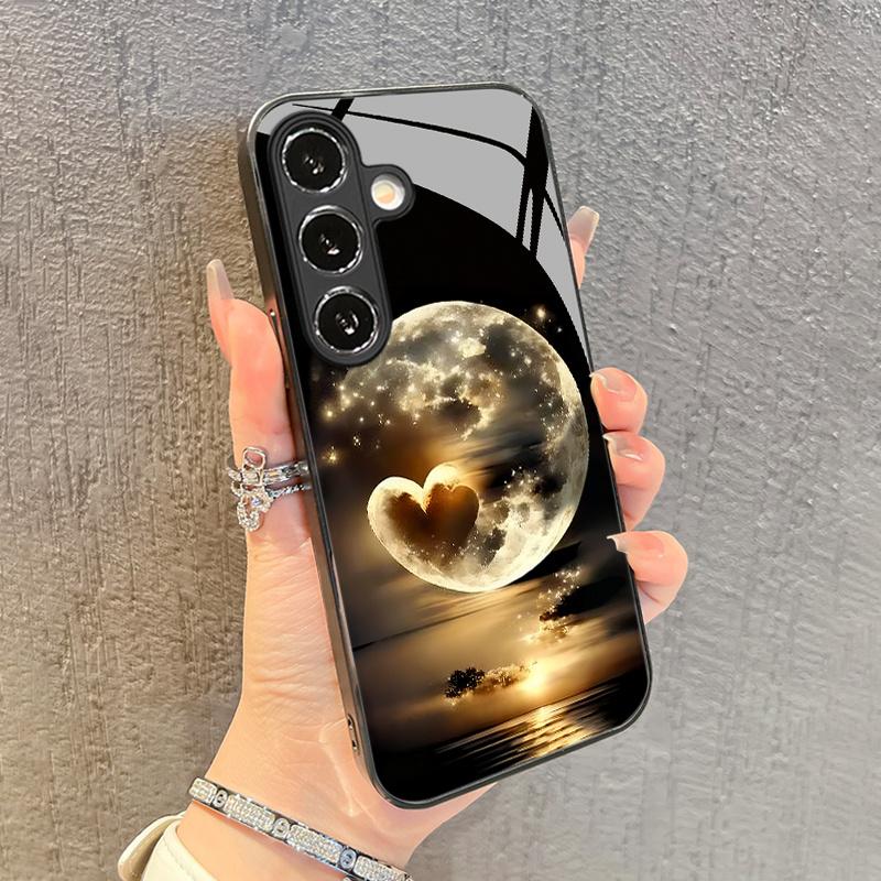 Закаленное стекло чехол для телефона подходит для Samsung Galaxy S20 S21 S22 S23 S24 S25 FE Ultra Plus A56 A36 и других моделей