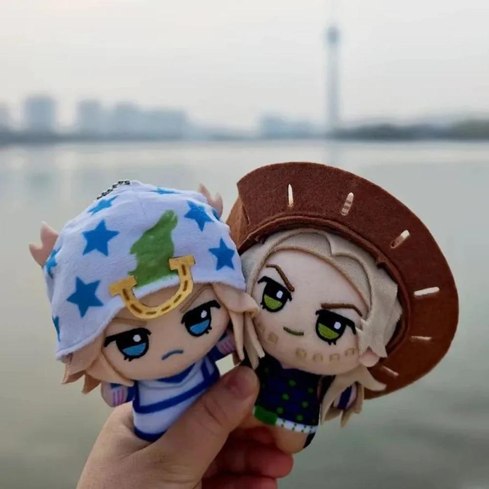 10 см Аниме Jo Jo Steel Ball Run Джонатан Джостар Косплей Брелок Плюшевая Хлопковая Кукла Подвеска на Рюкзак Брелок Украшение