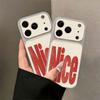 Подходит для чехла для мобильного телефона iPhone17promax, противоударного чехла Corning, Apple 16 мужского и женского 15 красные буквы Nice