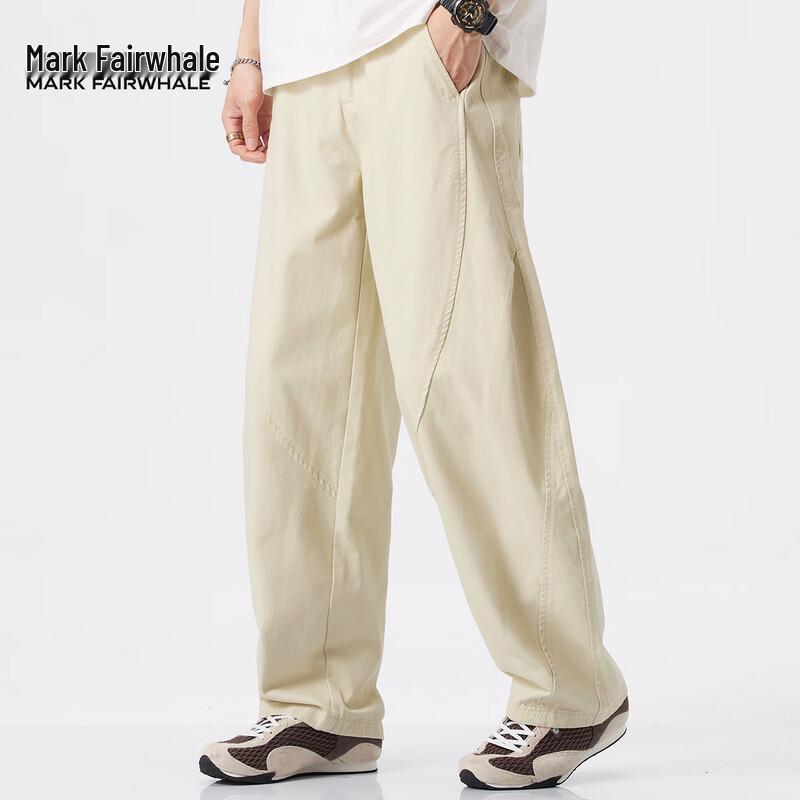 Mark Fairwhale Men's Loose Fit Curved Cotton Pants