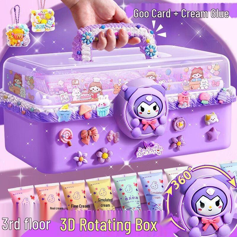 Luxury Edition Girls' Cream Glue Toy Set