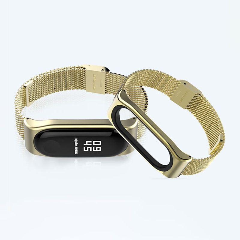 Магнитный браслет из нержавеющей стали премиум-качества для Xiaomi Mi Band 3 с вневременным дизайном
