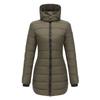 Women's Solid Colour Removable Hood Long Sleeve Autumn And Winter Warm Jacket Cotton Coat