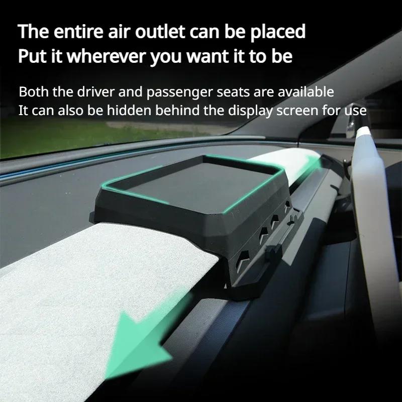 Movable Dashboard Tray for Tesla Model 3 Highland for Model Y Launch 2025 Tissue ETC Phone Holder Storage Box Car Accessories