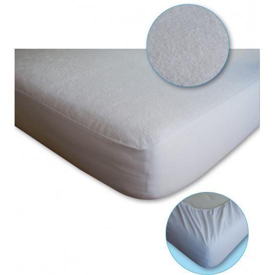 Lot de 2 Protèges matelas imperméable, absorbant et anti-acariens 180 x 200 cm King Size