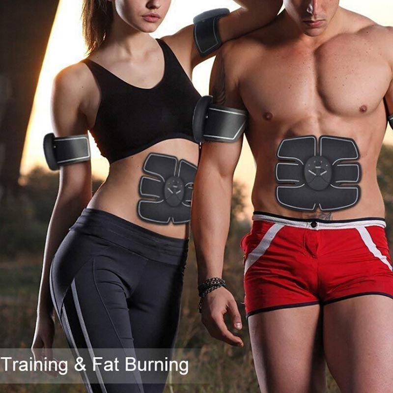 Умный стимулятор пресса Накладка для тренировки мышц живота Ems Body Fit Тренажер для похудения