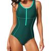 CHARMLEAKS Women Athletic One Piece Swimwear Lap Swimming Competition Swimsuit Racerback Bathing Suit