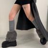 Foot Cover Winter Leg Warmers Y2K Plush Leg Coverings Soft Long Stockings  Accessories