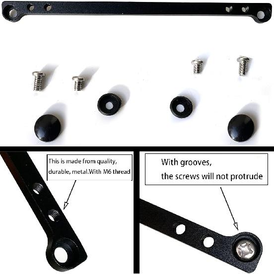 License Plate Adapter Holder for JDM to US Conversion, Mini Truck License Plate Adapter, Black