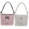 Versatile Bow Bucket Bag Adjustable Strap Women's Handbag Simple Crossbody Bag  Daily