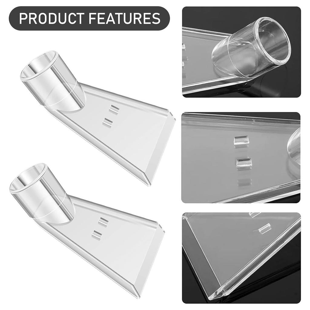 2 Pieces Upholstery Nozzles Water Absorbing Head Nozzles Accessories Plastic Spray Extraction Nozzles for Vacuum Cleaner