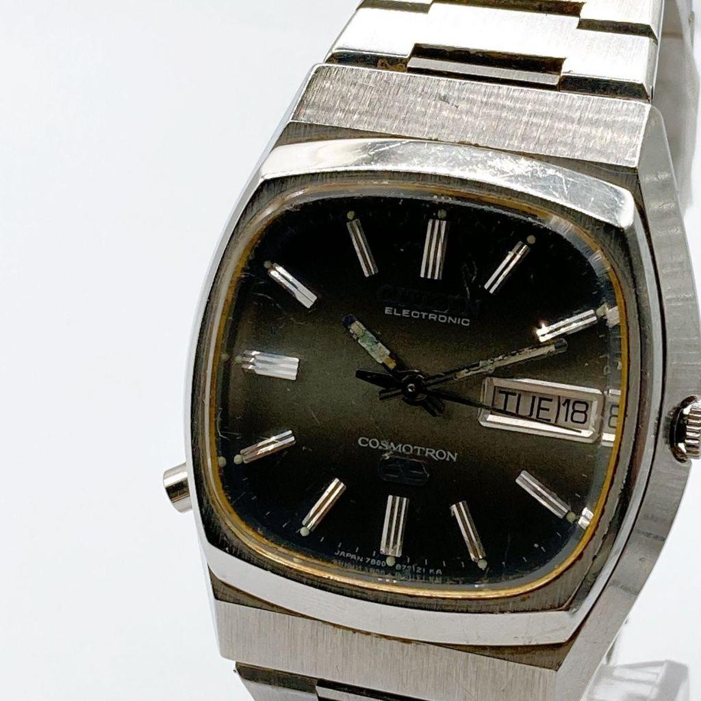 Б/У 372 Мужские часы CITIZEN COSMOTRON Винтажные Новая батарейка